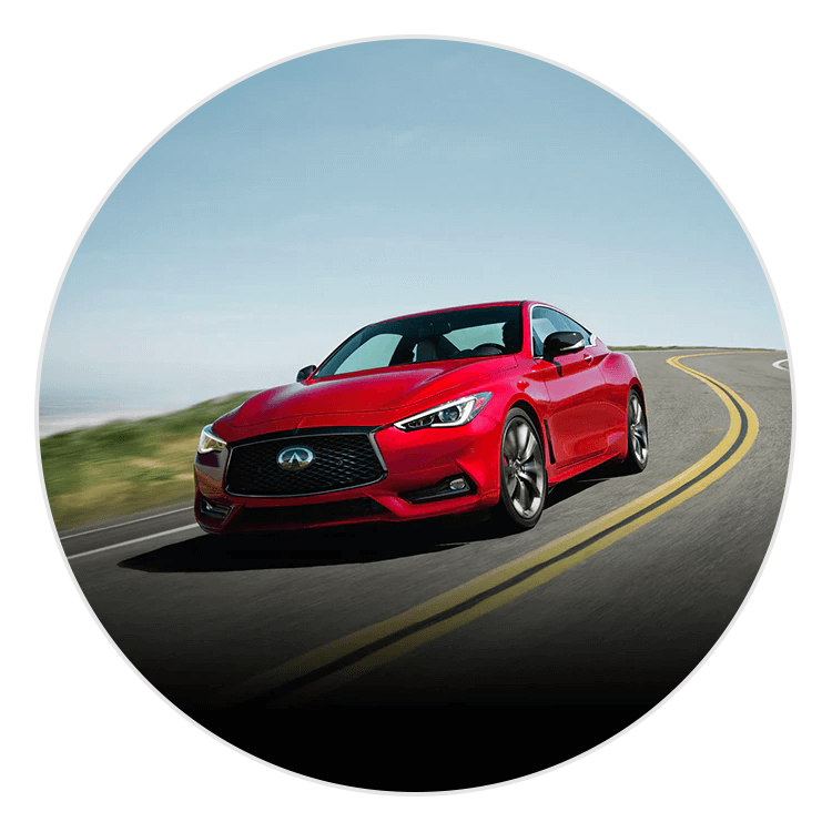 Red New Infinity car