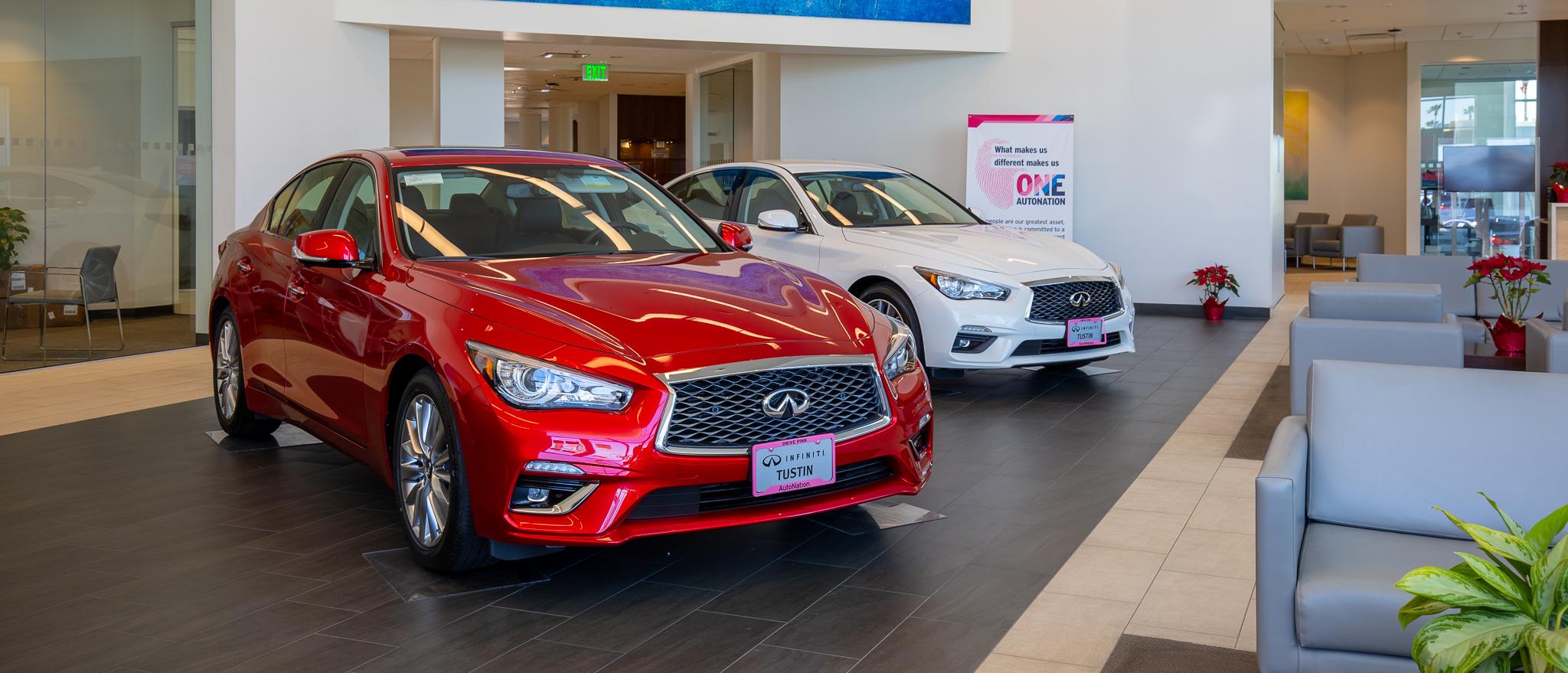 Inside AutoNation INFINITI Tustin's Finance Center and Showroom Inside AutoNation INFINITI Tustin's Finance Center and Showroom