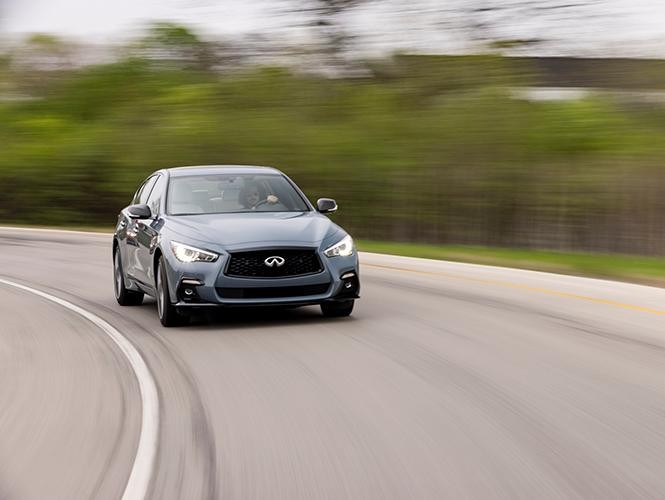 2022 Q50 RED SPORT 400 AWD shown in Slate gray