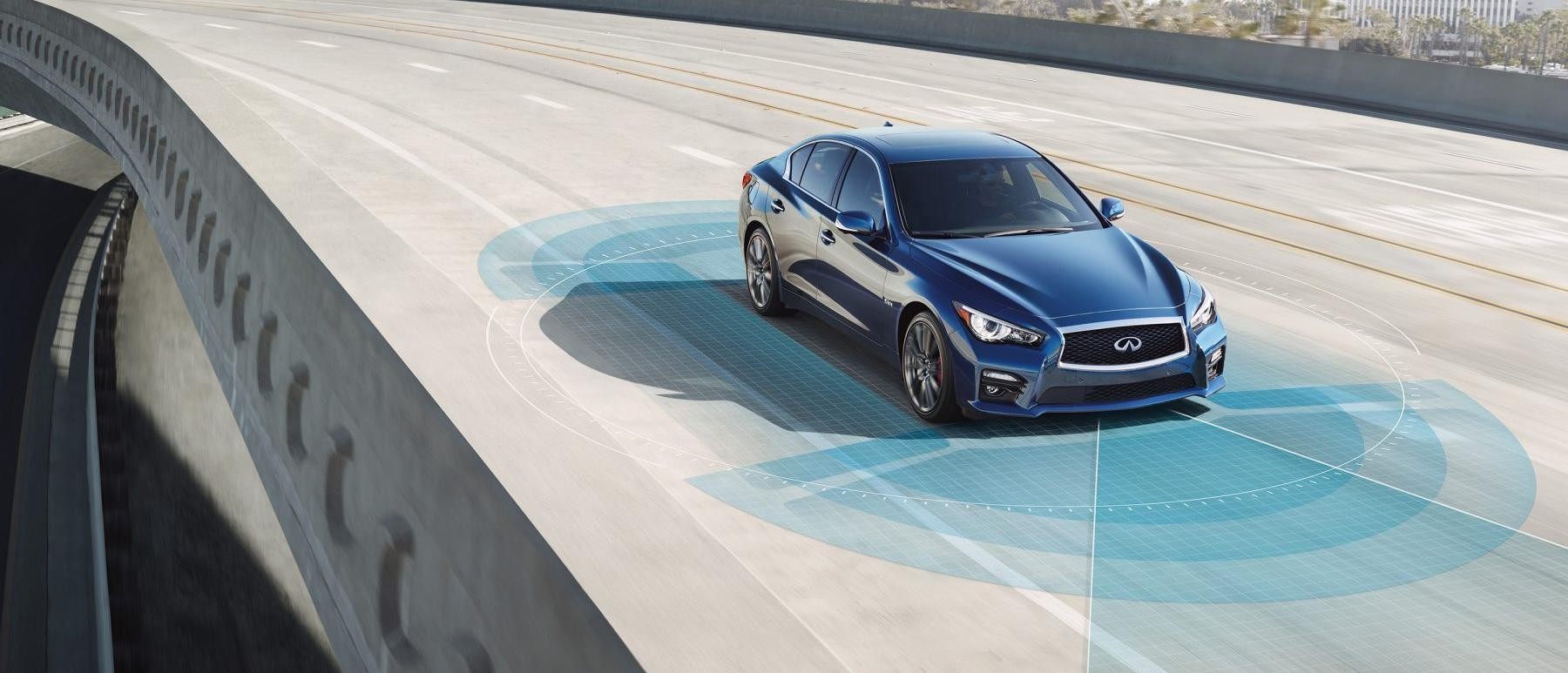 INFINITI Lane Departure Prevention demonstration