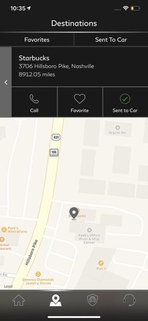 INFINITI InTouch Services App