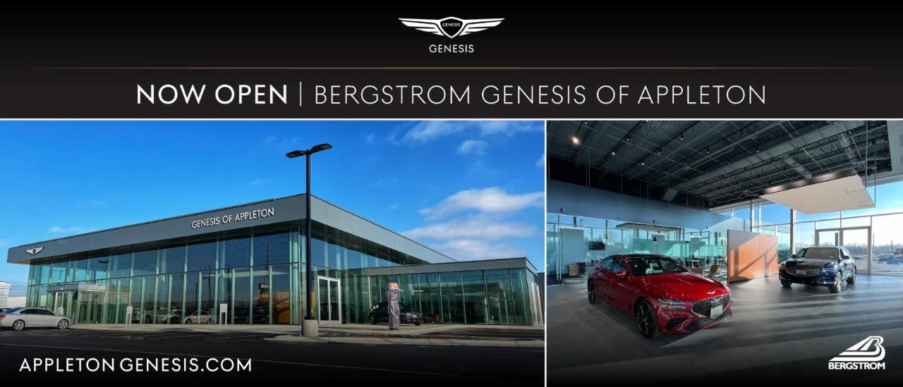 Bergstrom Genesis Dealer in Appleton, WI