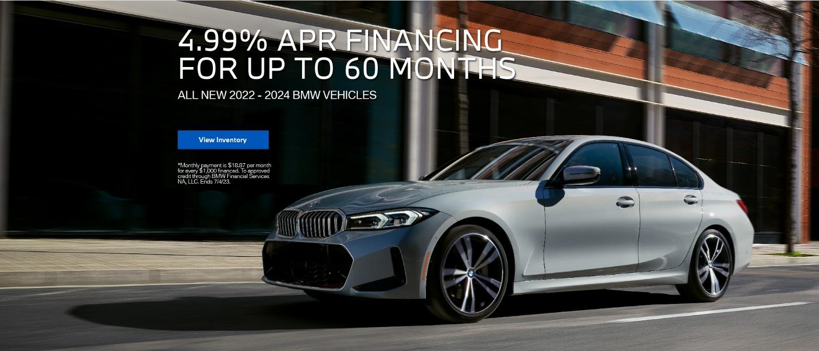 Full Line Up 4.99% APR Financing for up to 60 months