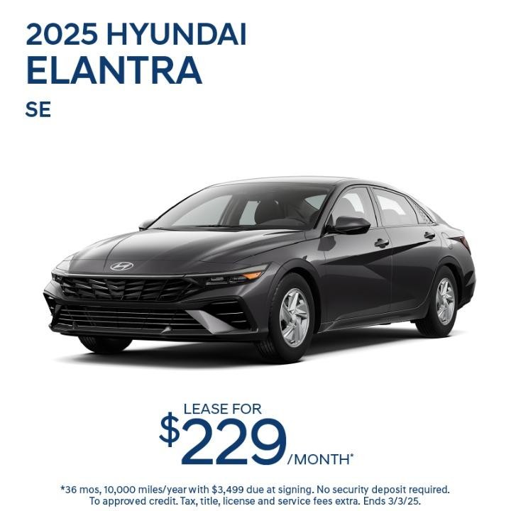 2022 Hyundai Elantra SE | Lease for $229/Month*