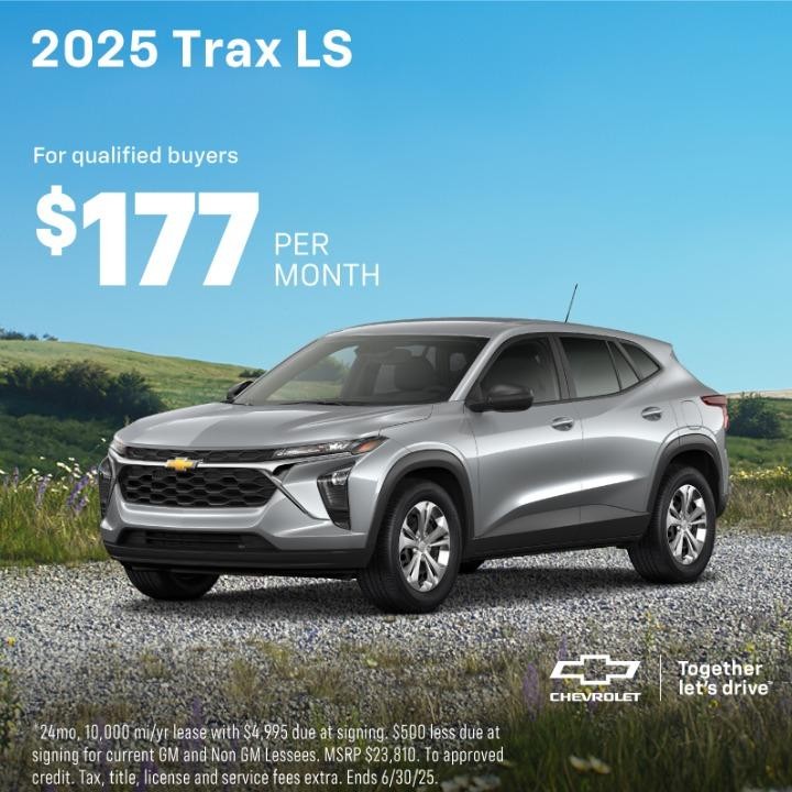 2025 Chevy Trax $177/mo