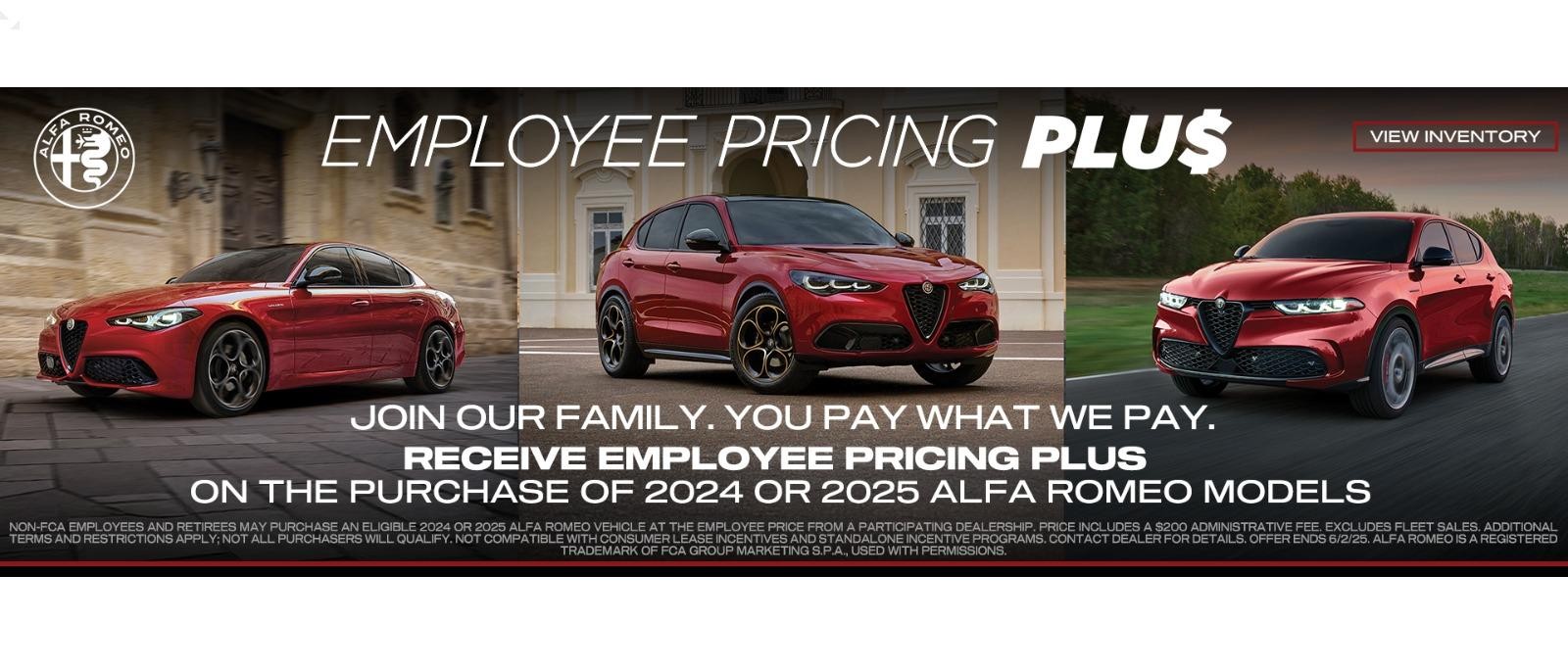 Employee Pricing Plus