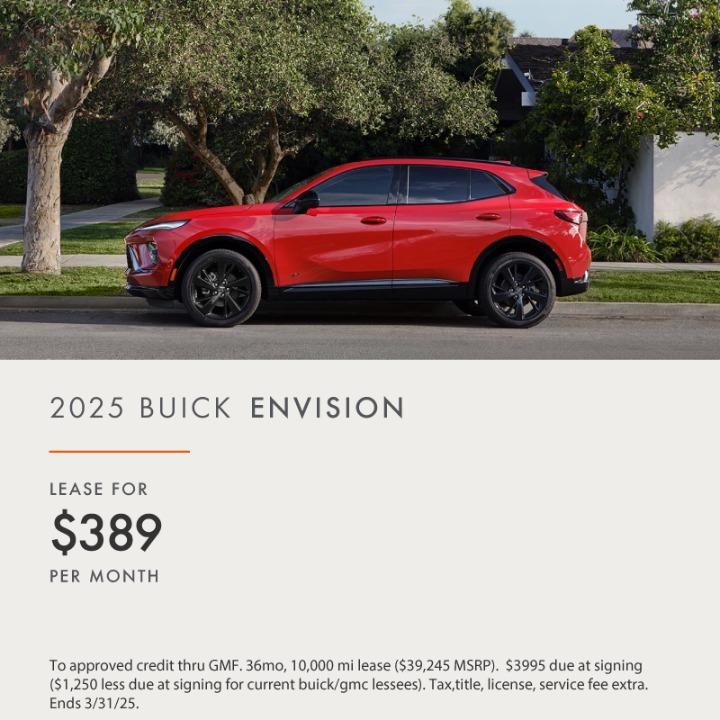 2025 Buick Envision Lease for $389/mo