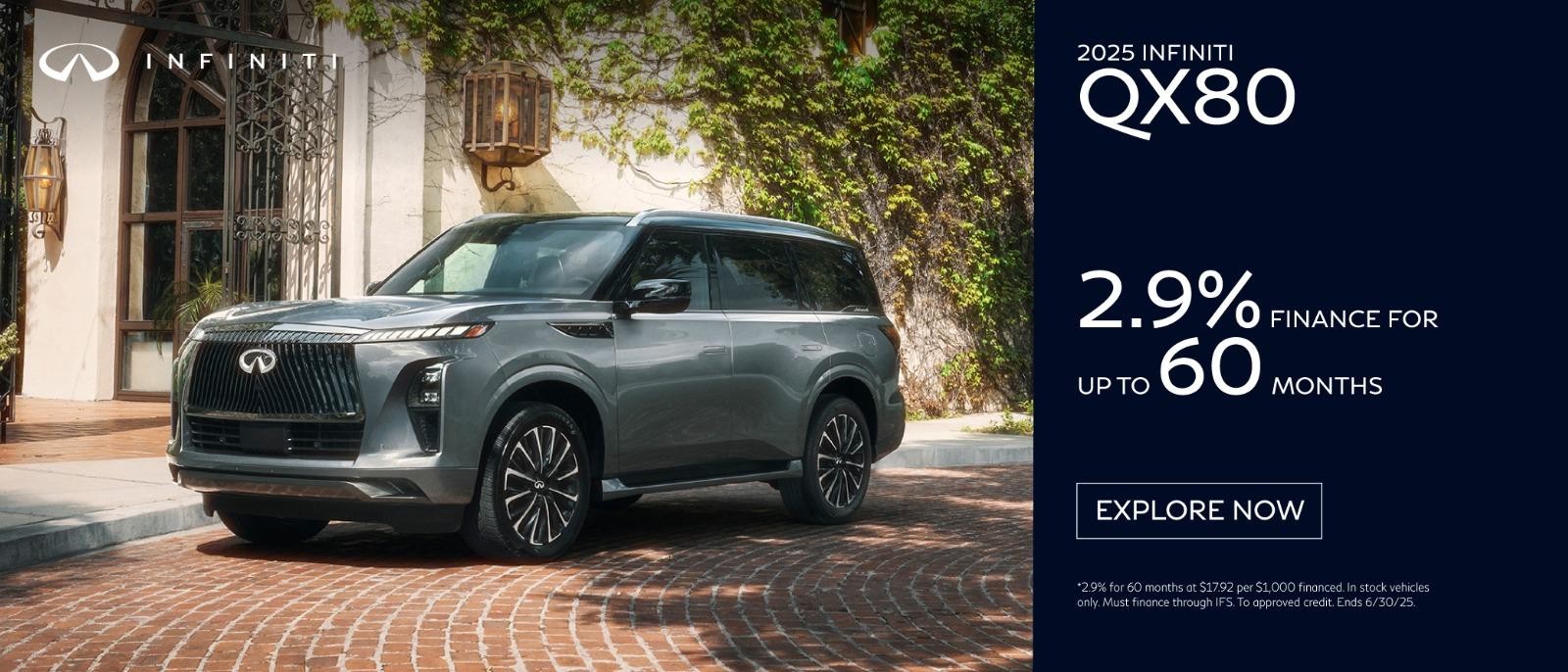 2023 INFINITI QX80 2.9% Finance for up to 60 months