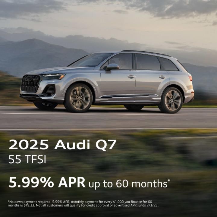 2025 Audi Q7 | 5.99% APR for 60 months