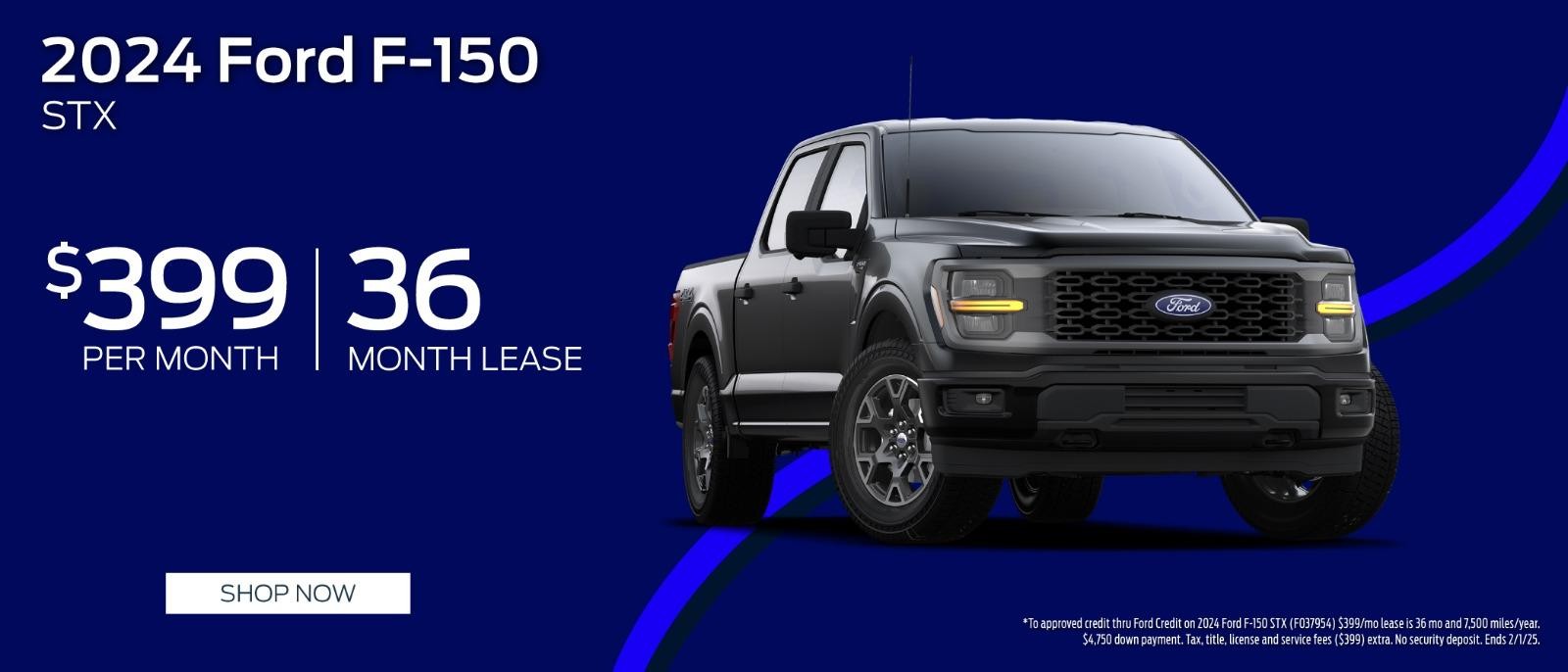 2024 Ford F-150 Lease for $399/mo for 66 months