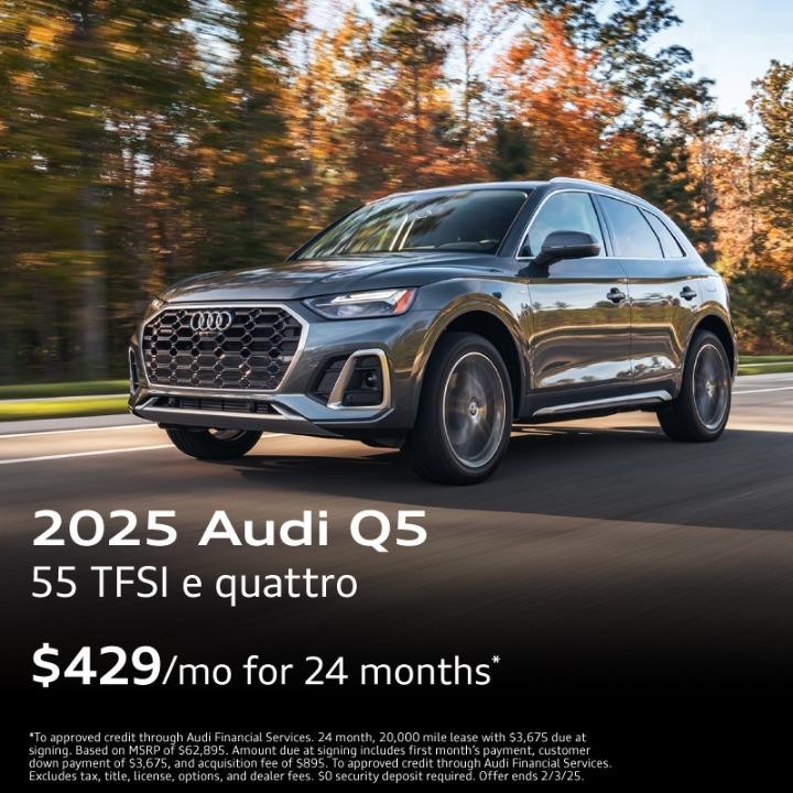 2025 Audi Q5 | $429/mo for 24 months