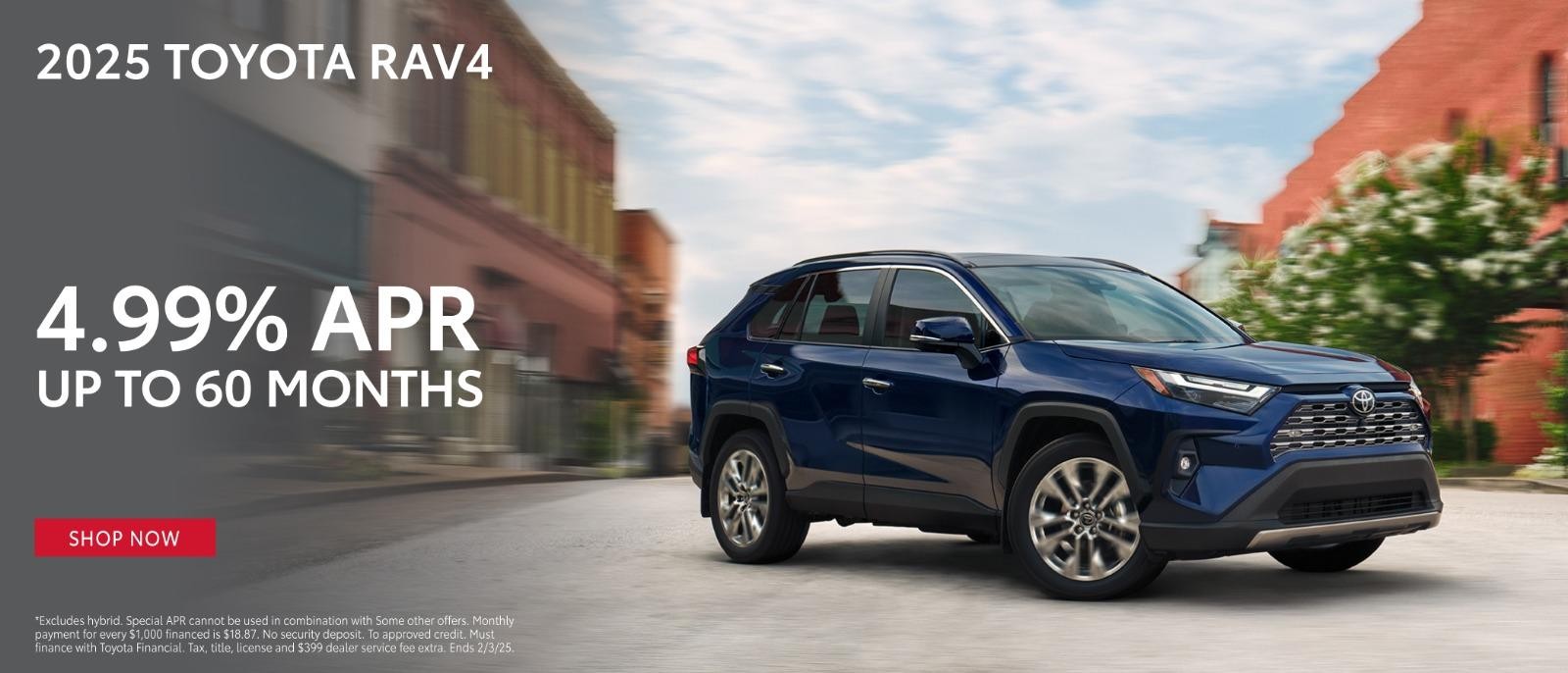 2025 Toyota Rav4 | 4.99% APR up to 72months