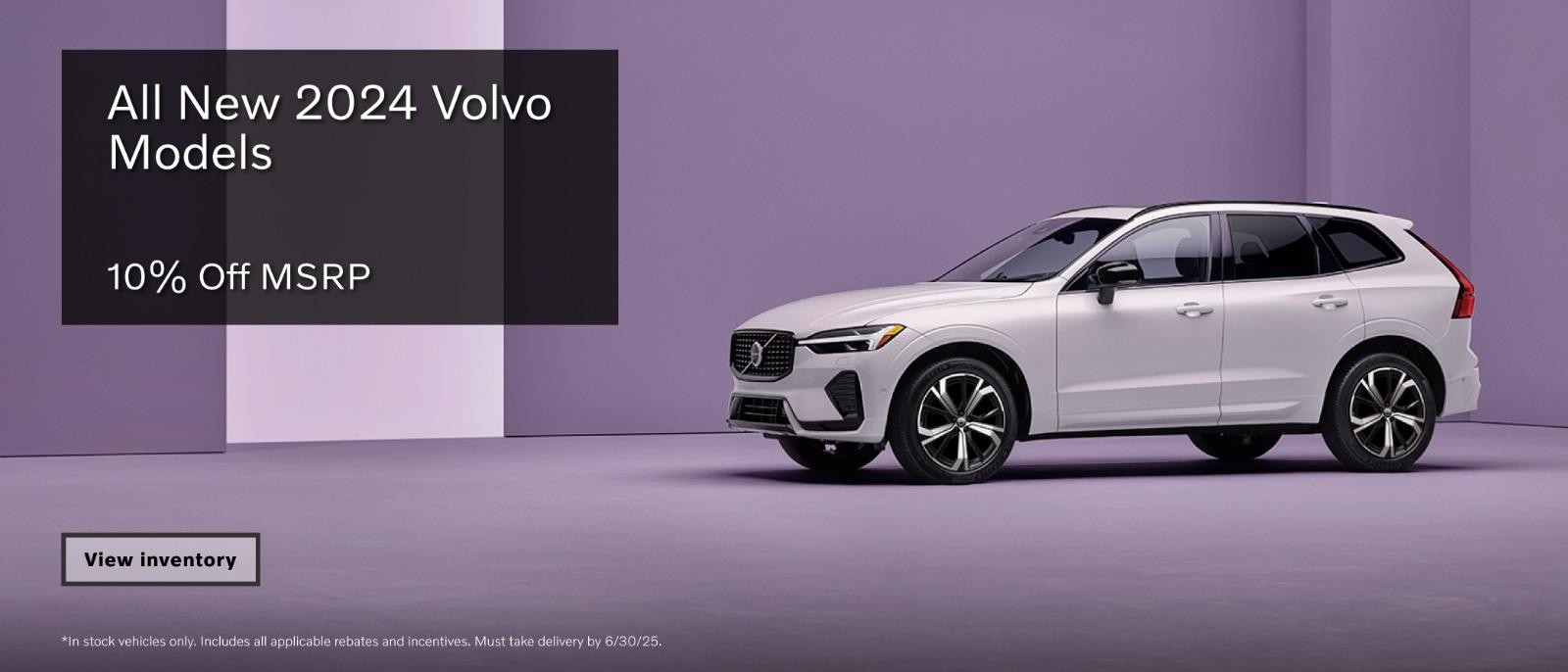 All New 2024 Volvo Models 10% off msrp