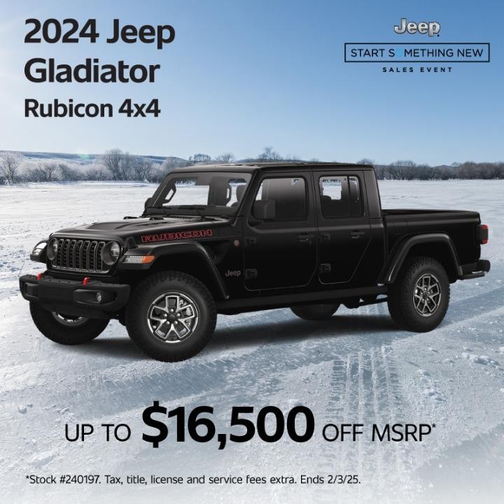 2024 Jeep Gladiator Rubicon 4*4 up to $16,500 OFF MSRP