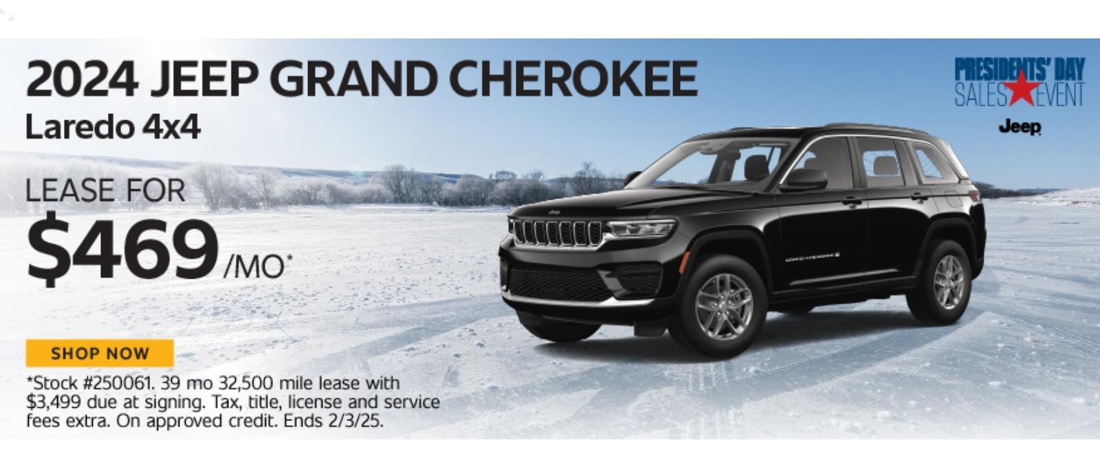 2024 Jeep Grand Cherokee Lease for $469/mo