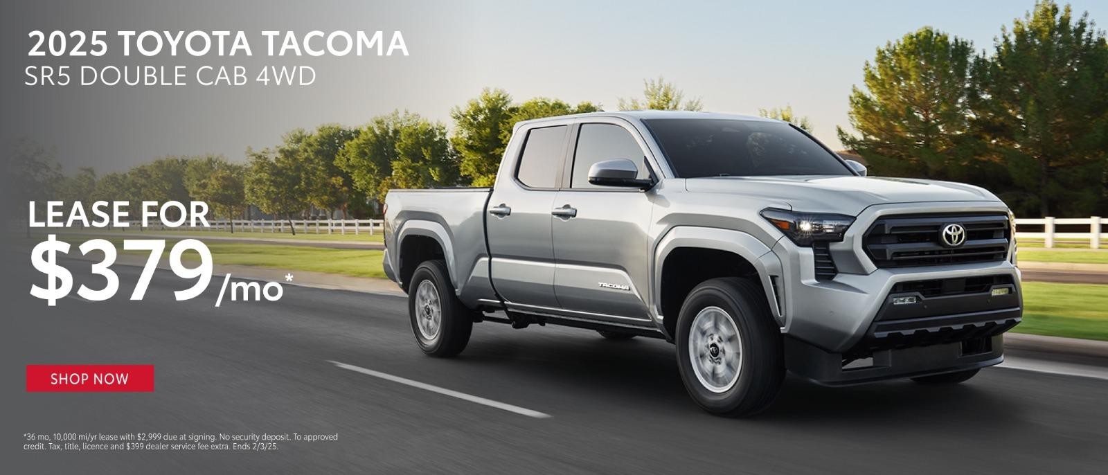 2025 Toyota Tacoma Lease $379/mo