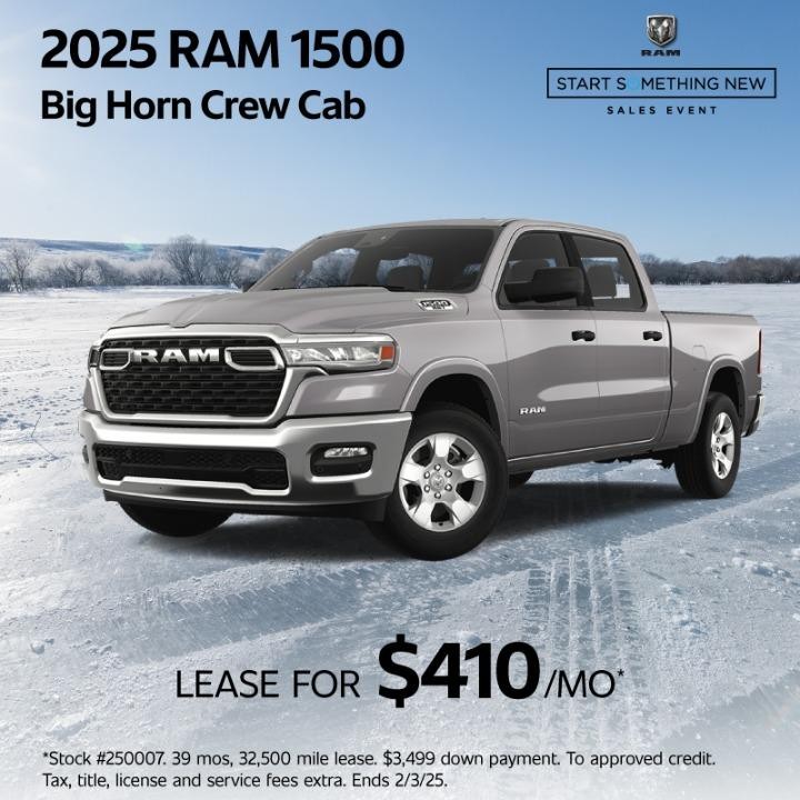 2025 Ram 1500 Big Horn Lease $410/mo