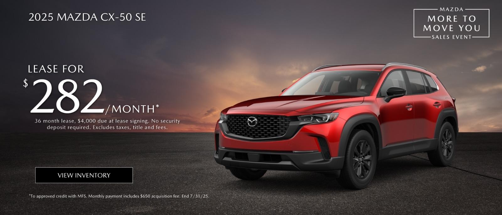2025 Mazda  cx-50 SE Lease For $282/mo