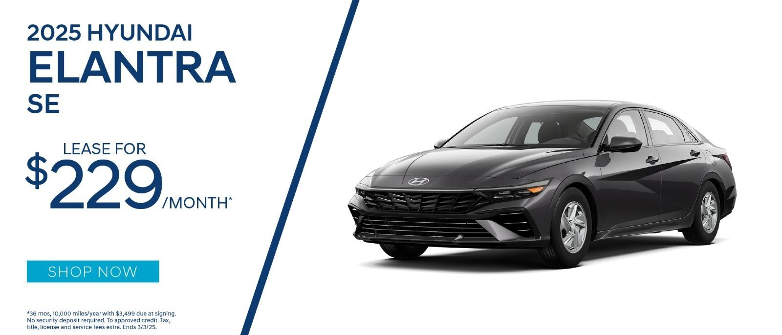 2022 Hyundai Elantra SE | Lease for $229/Month*