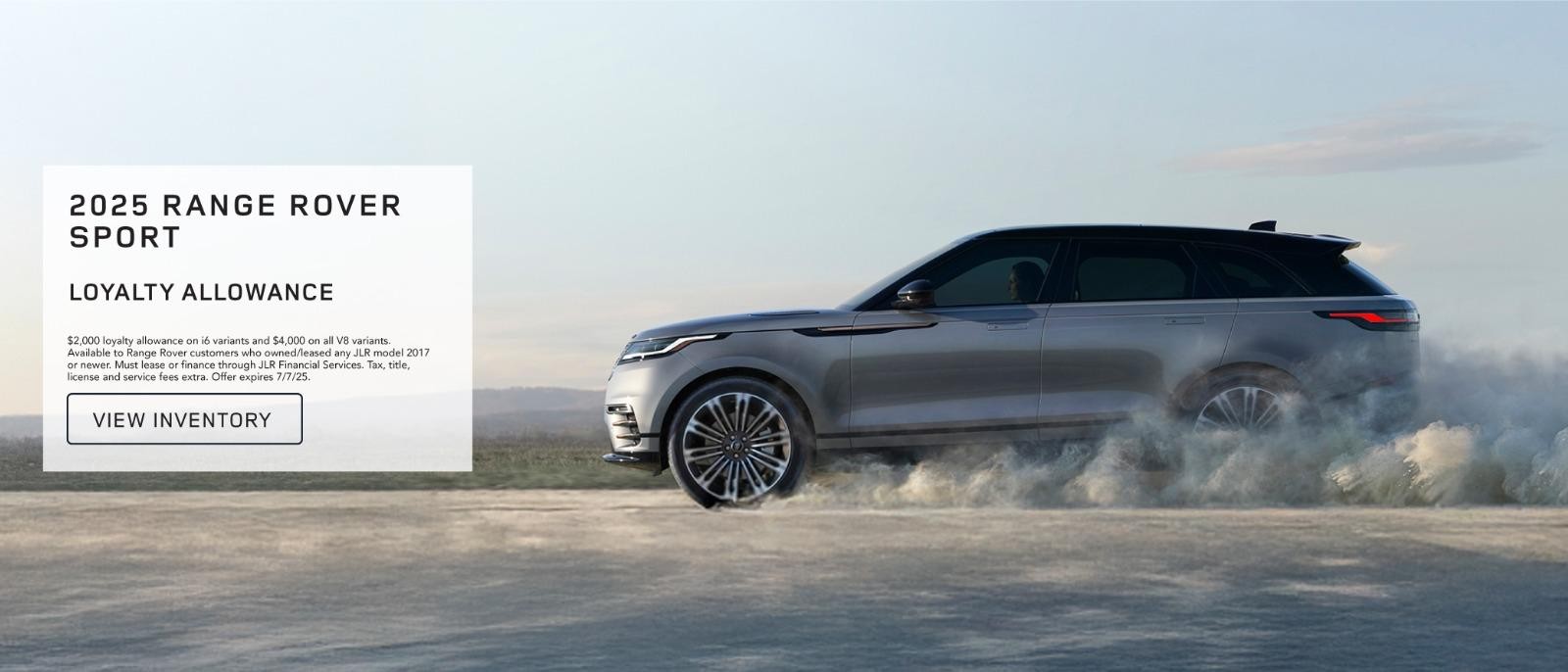 2025 Range Rover Sport Loyalty Allowance