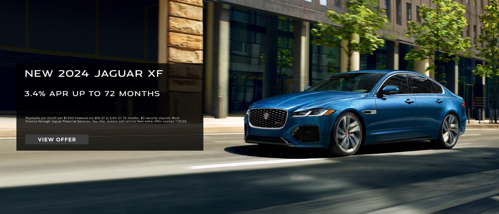 2024 Jaguar XF 3.4% APR for 72 months