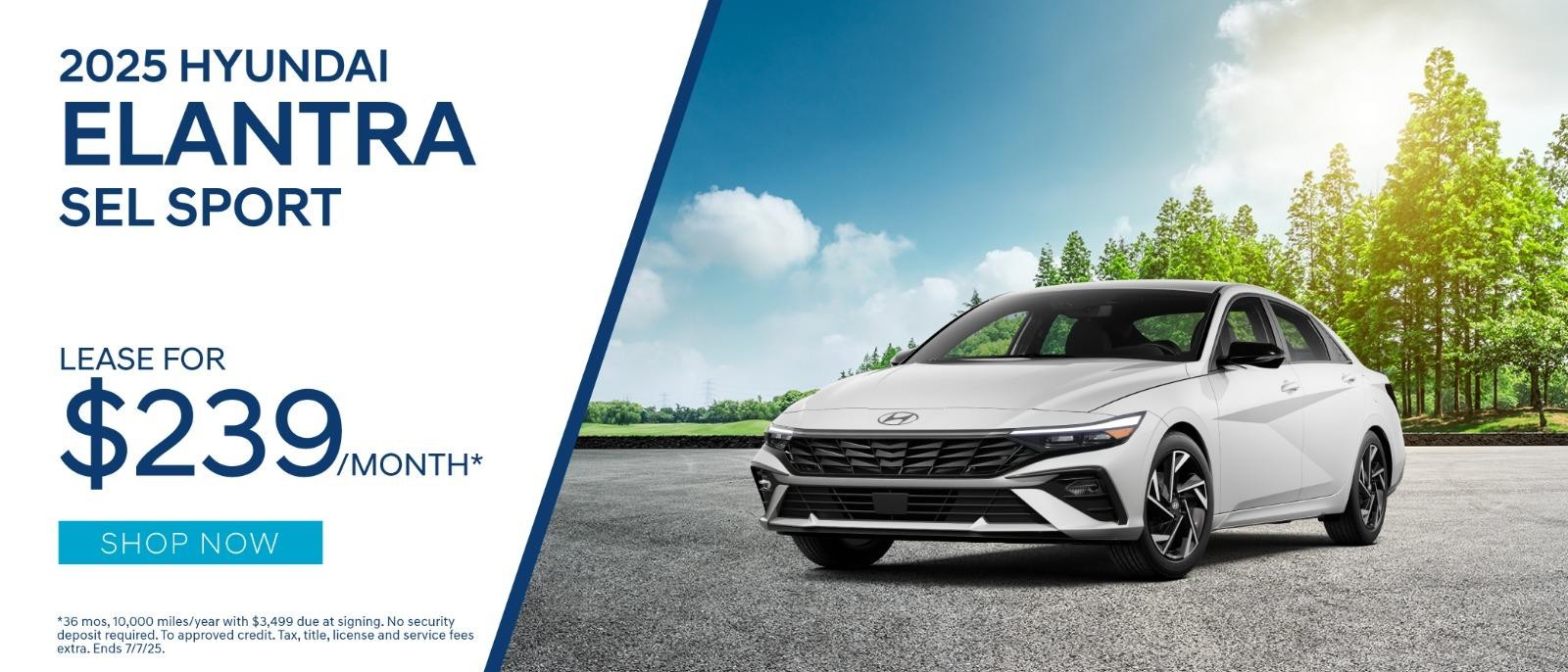 2025 Hyundai Elantra sport | Lease for $239/Month*