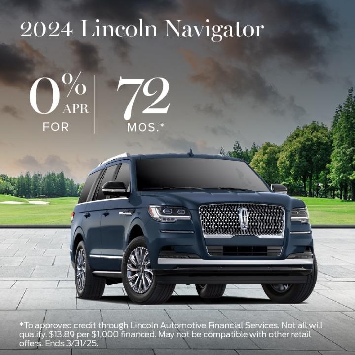 2024 Lincoln Navigator 0% APR for 72 months