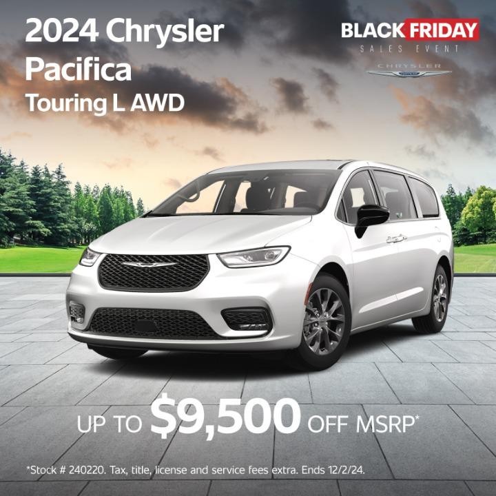 2024 Chrysler Pacifica up to $9,500 off MSRP