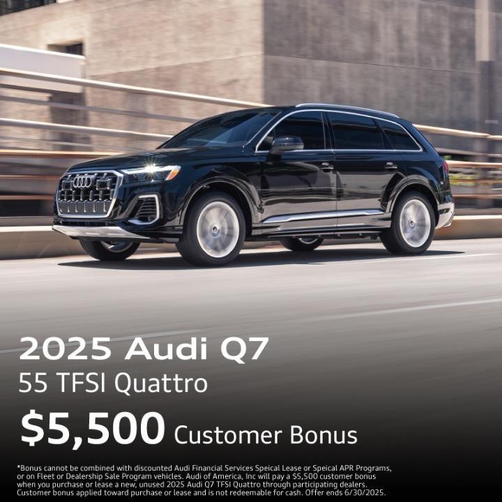 2025 Audi Q7 | $5,500 Customer Bonus