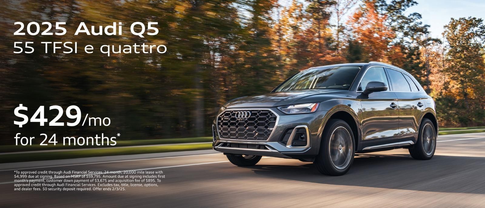 2025 Audi Q5 | $429/mo for 24 months