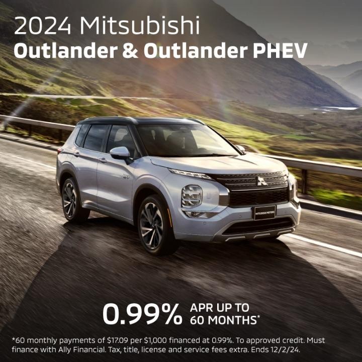 2024 Mitsubishi Outlander & Outlander Phev | 0.99% APR for 60 Months