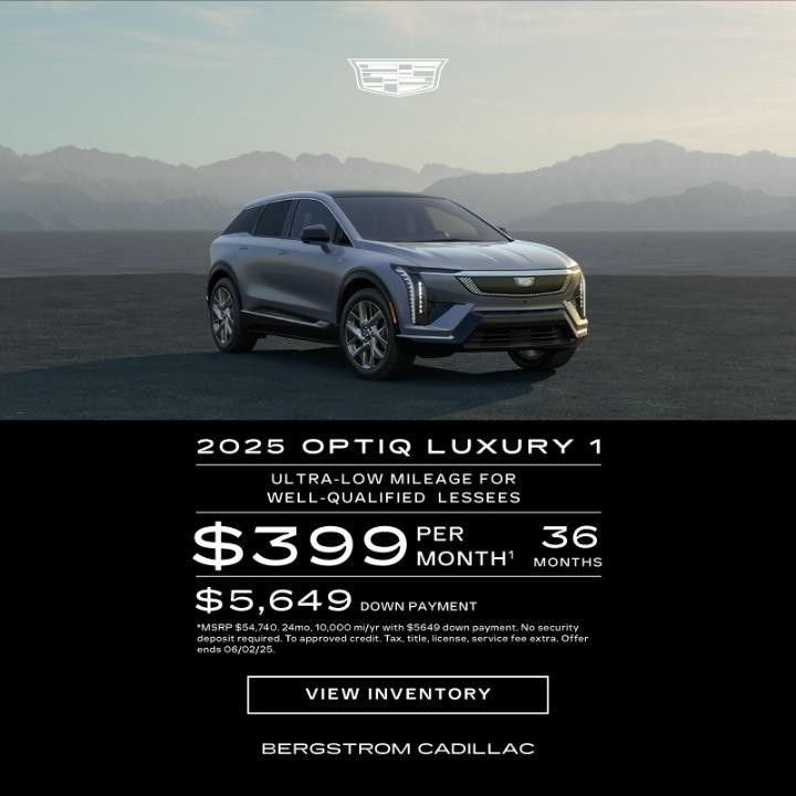 2024 Cadillac optiq Luxury $399/mo for 36 months