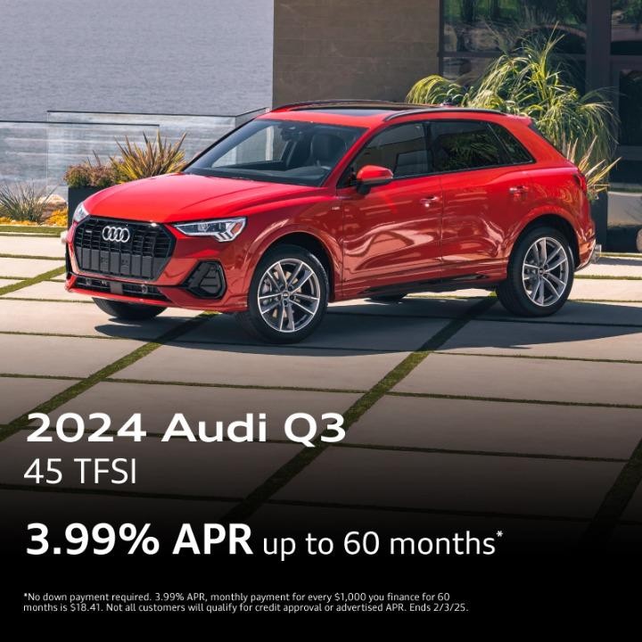 2024 Audi Q3 | 3.99% APR for 60 Months