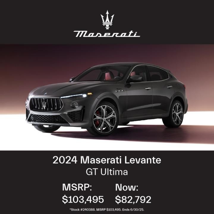 2024 Maserati Levante 
MSRP: $103,495
Now: $82,792