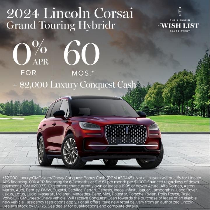 2024 Lincoln Corsair | 0% APR for 60 months