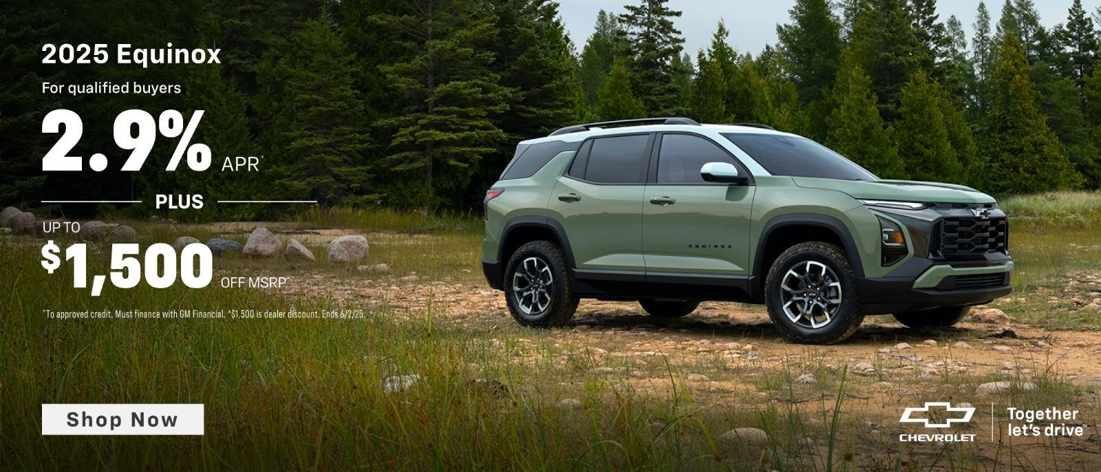 2025 Chevy Equinox 2.9% APR plus $1,500 Savings