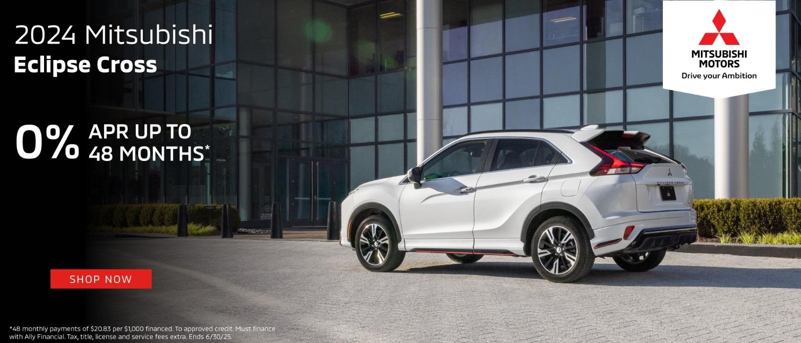 2024 Mitsubishi eclipse cross 0% APR for 48 months