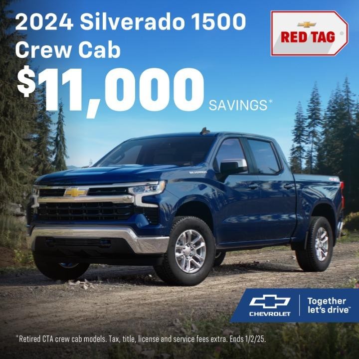 2024 Chevy Silverado 1500 $11,000 Savings