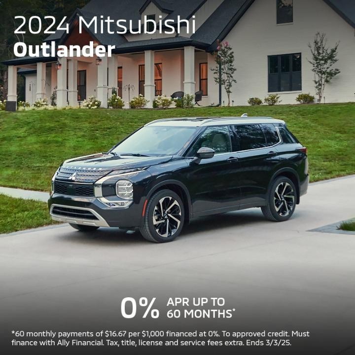 2024 Mitsubishi Outlander  | 0 % APR for up to 60 Months