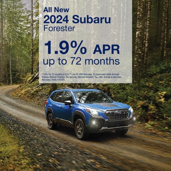 2024 Subaru Forester 1.9%Apr Up to 72 months