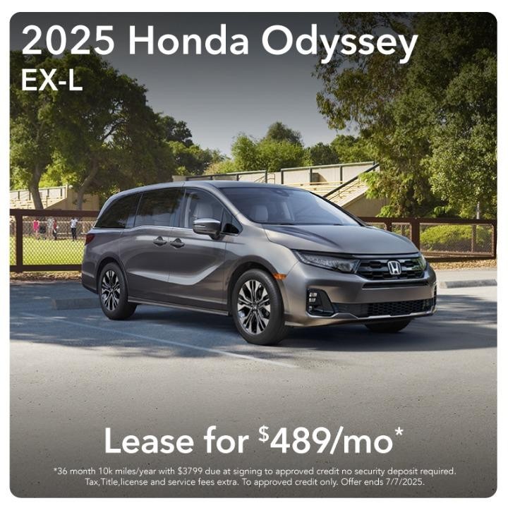 2025 Honda Odyssey Lease for $489/mo
