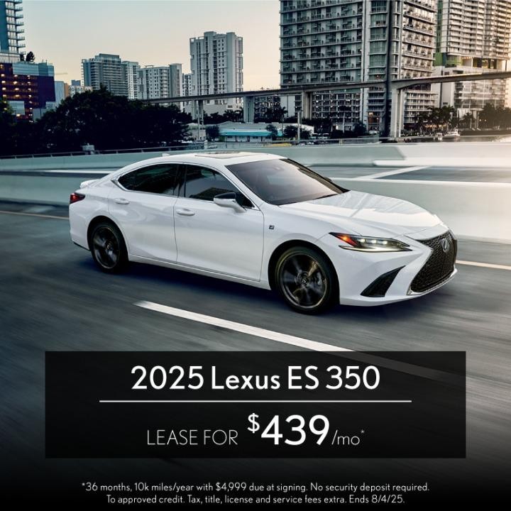 2025 Lexus ES 350 Lease $439/mo