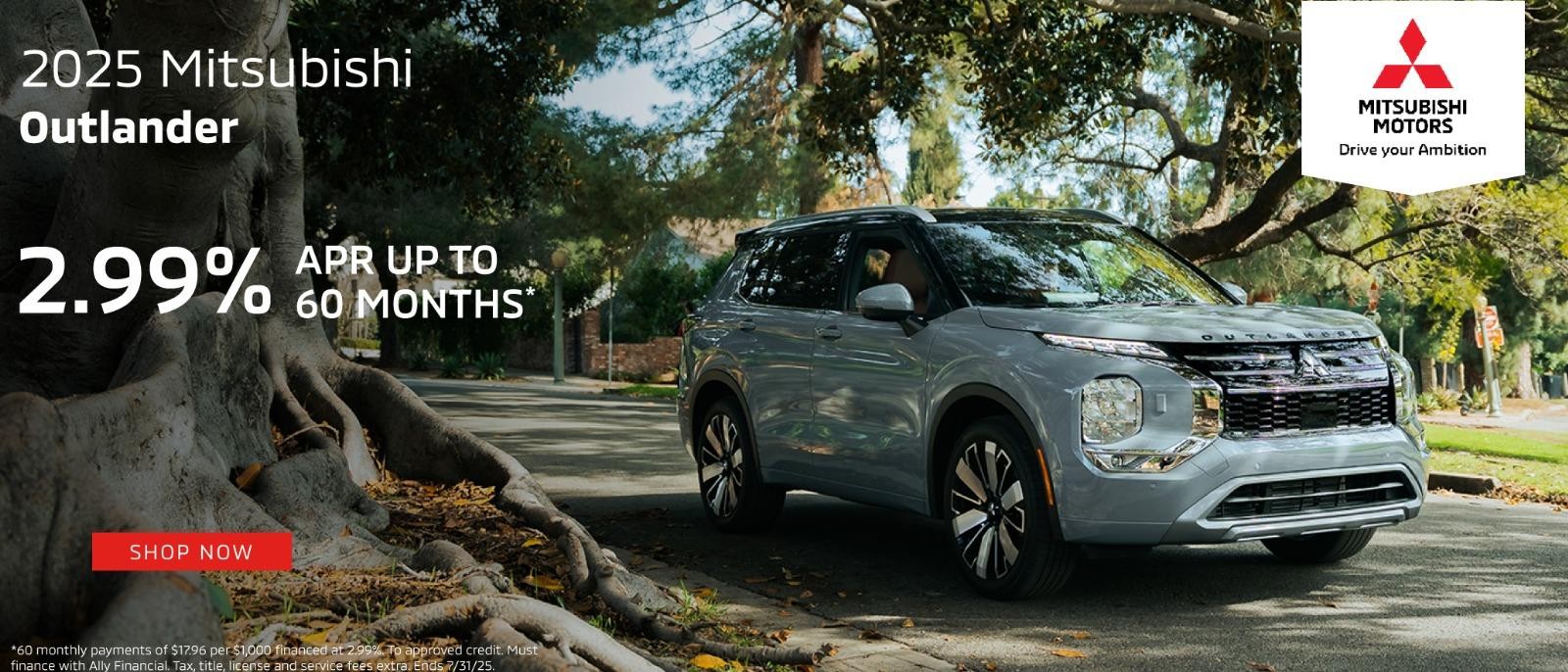 2025 Mitsubishi Outlander  | 2.99% APR for up to 60 Months