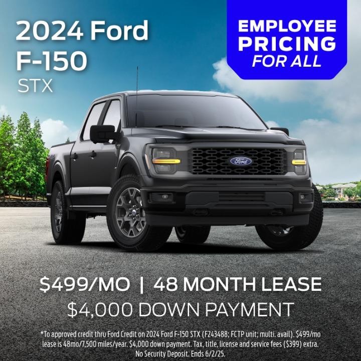2024 Ford F-150 Lease for $499/mo for 48 months