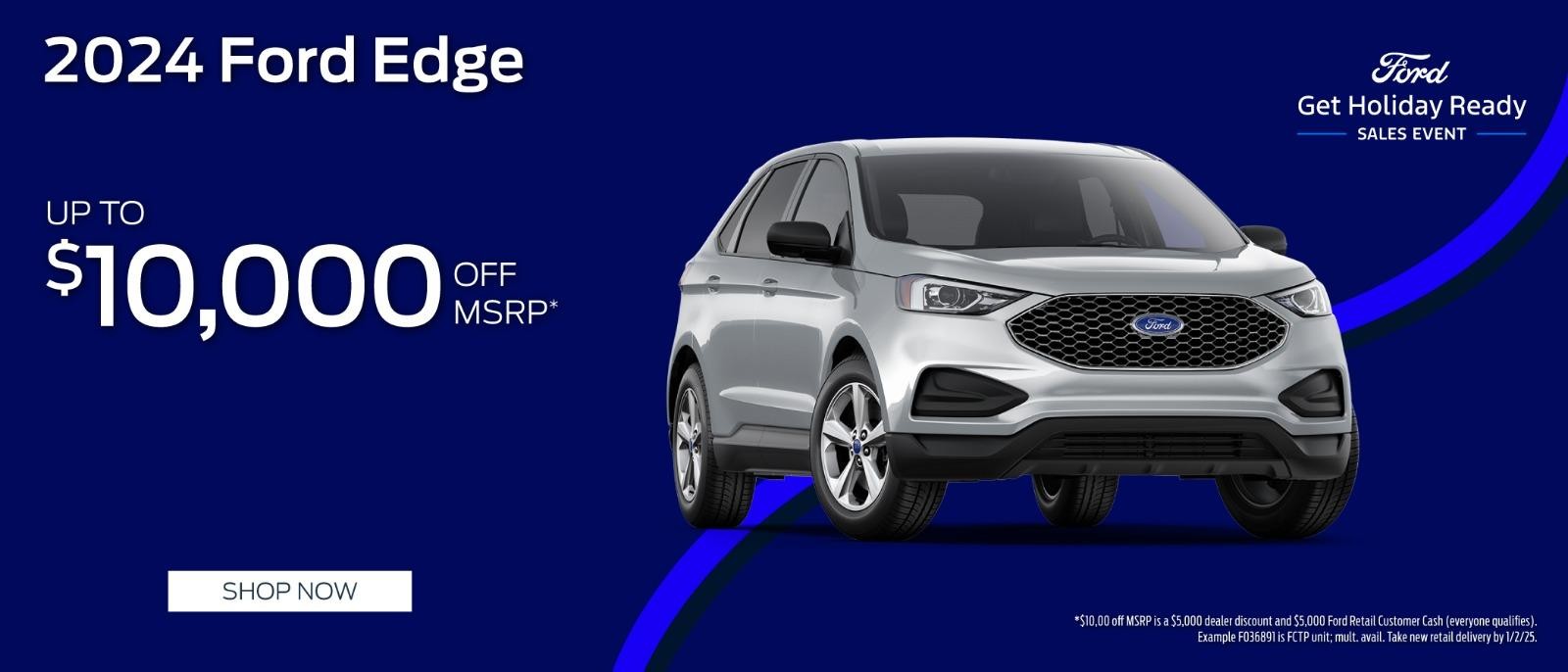 2024 Ford Edge up to $10,000 off MSRP