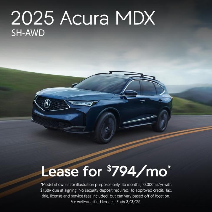 2025 Acura MDX  Lease for $794/mo