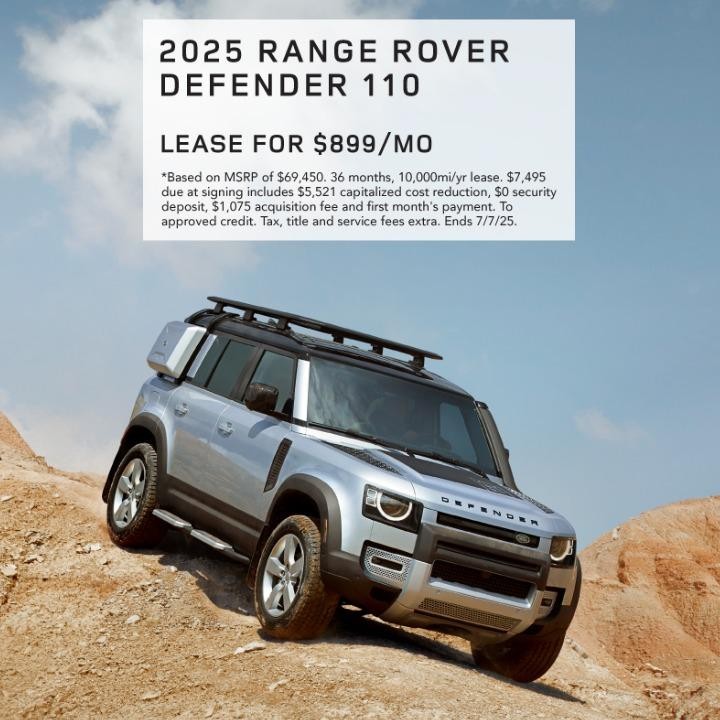 2025 Range Rover Defender 110 |  $899/mo