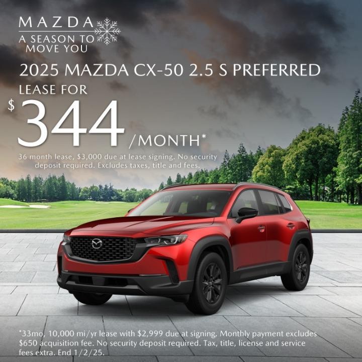 2025 Mazda  CX-5O Lease for $344 per month