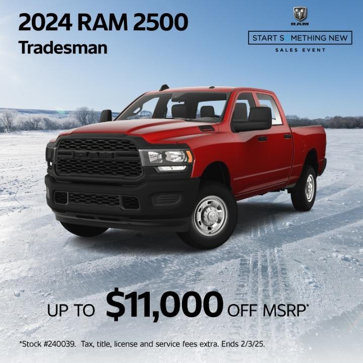 2024 Ram 2500 Tradesman up to $11,000 off MSRP