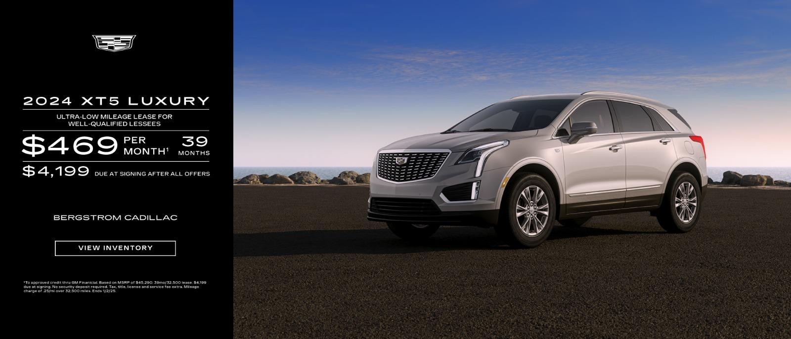 2024 Cadillac XT5 $469/mo for 39 months